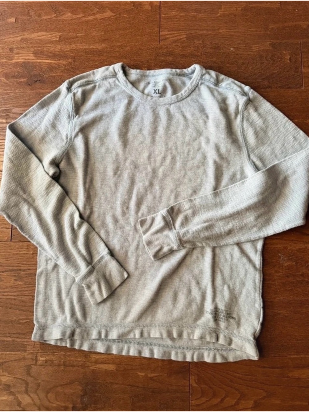 Calvin Klein Jeans Light Gray Long-Sleeve Thermal Shirt - Men